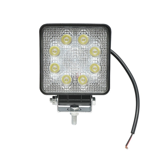 Lampada con 8 LED, 10-60V, 24W, angolo di radiazione 30°, tipo spot, 107x107x51mm, 6000K, IP67, Breckner Germany
