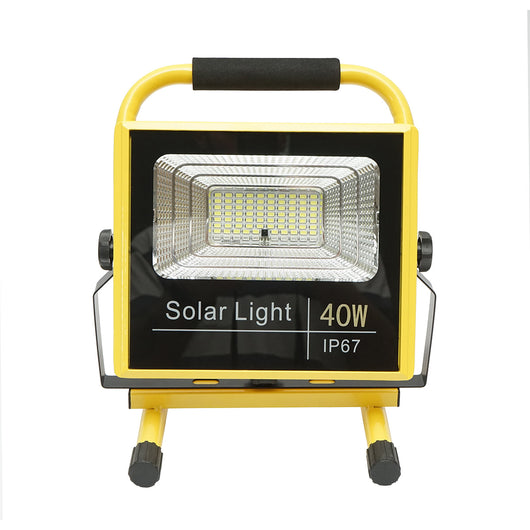 Lampada da lavoro portatile a LED 40W, 8000K con batteria LifePO4, telecomando 2x6000mAh e supporto IP67