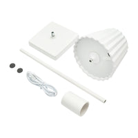 Lampada da tavolo LED, 3W, ricaricabile, 3.7V 1800mAh, USB 5V 1A, bianca, Breckner Germany