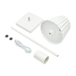 Lampada da tavolo LED, 3W, ricaricabile, 3.7V 1800mAh, USB 5V 1A, bianca, Breckner Germany