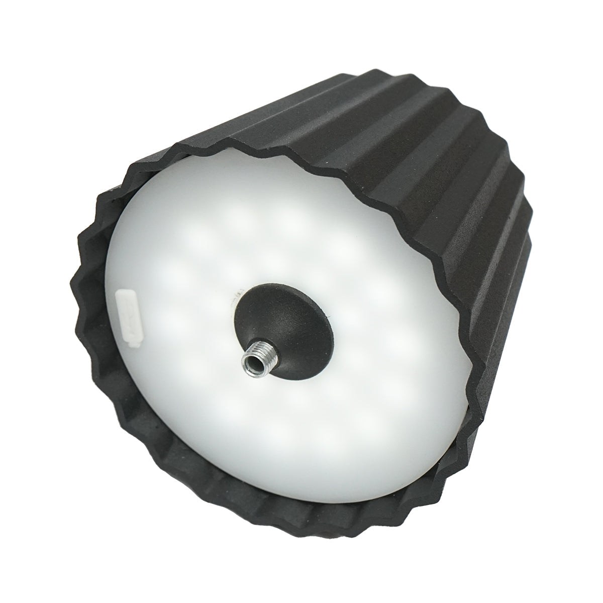 Lampada da tavolo LED, 3W, ricaricabile, 3.7V 1800mAh, USB 5V 1A, nera, Breckner Germany