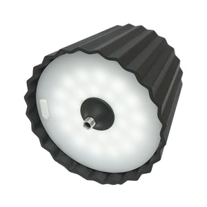 Lampada da tavolo LED, 3W, ricaricabile, 3.7V 1800mAh, USB 5V 1A, nera, Breckner Germany