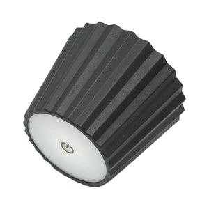 Lampada da tavolo LED, 3W, ricaricabile, 3.7V 1800mAh, USB 5V 1A, nera, Breckner Germany