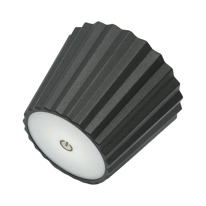 Lampada da tavolo LED, 3W, ricaricabile, 3.7V 1800mAh, USB 5V 1A, nera, Breckner Germany