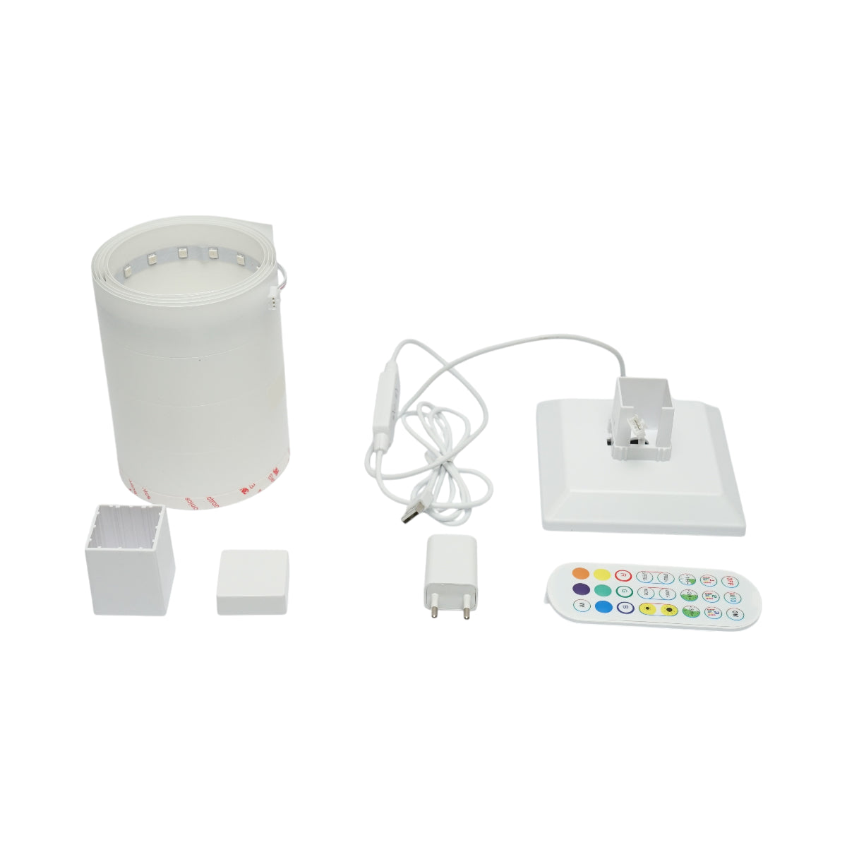 Lampada decorativa da pavimento LED RGB 4.8W dimmerabile, 240lm, modalità musica con telecomando, dimensioni 1500x125x125mm, IP20