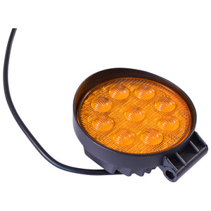 Lampada di illuminazione fendinebbia con 9 LED, 10-30V, 27W, angolo di radiazione 60°, tipo flood.