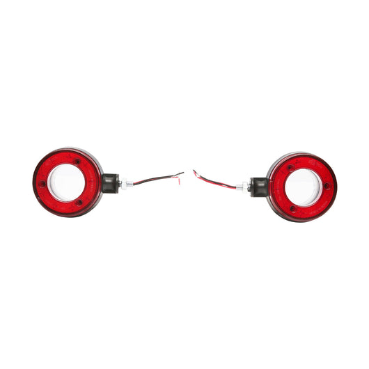Lampada di posizione con LED, 12-24V, rosso-bianco, Breckner Germany, modello FR0330RW.