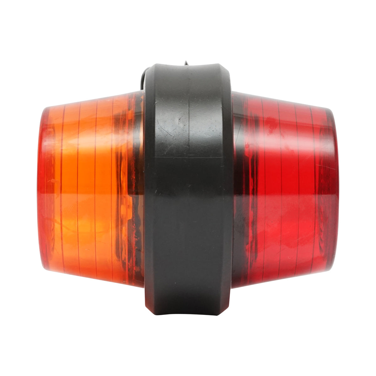 Lampada di posizione con LED, 12-24V, rosso-giallo, 60 mm, Breckner Germany.