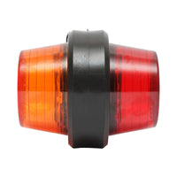 Lampada di posizione con LED, 12-24V, rosso-giallo, 60 mm, Breckner Germany.