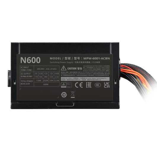 Alimentatore Cooler Master Elite NEX N600 230V - 600W - ATX - PFC Attivo