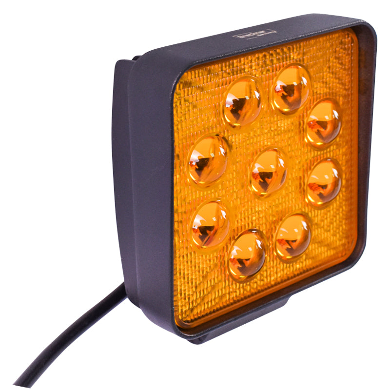 Lampada fendinebbia posteriore con 9 LED, 10-30V, 27W, angolo di radiazione 30°, tipo spot, Breckner Germany.