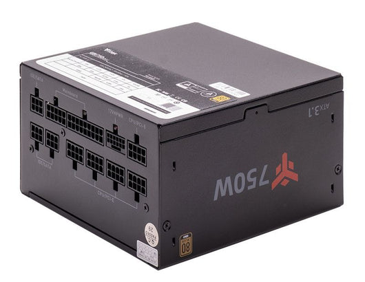 Alimentatore GBI750 - 750W- 80Plus Gold- ATX 3.1- Ventola FDB 14cm- Cond Giapponesi- Modulare