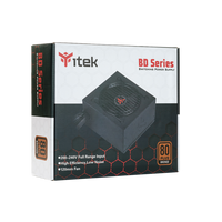 Alimentatore Itek BD500 - 500W Output - Ventola HDB 12cm - 80 Plus EU Bronze - PFC Attivo - ATX