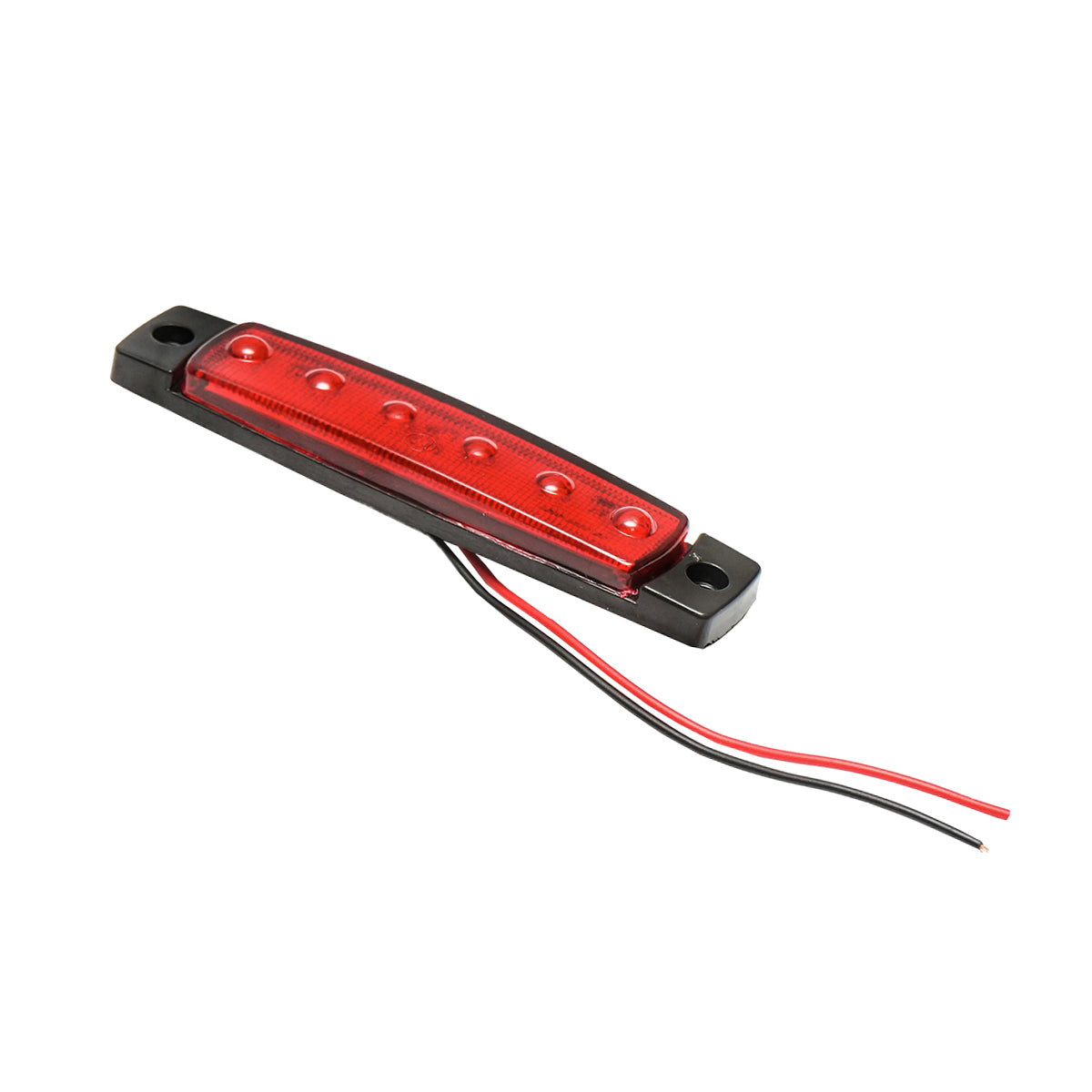 Lampada laterale  con LED rossa, 12V/24V, Breckner Germany