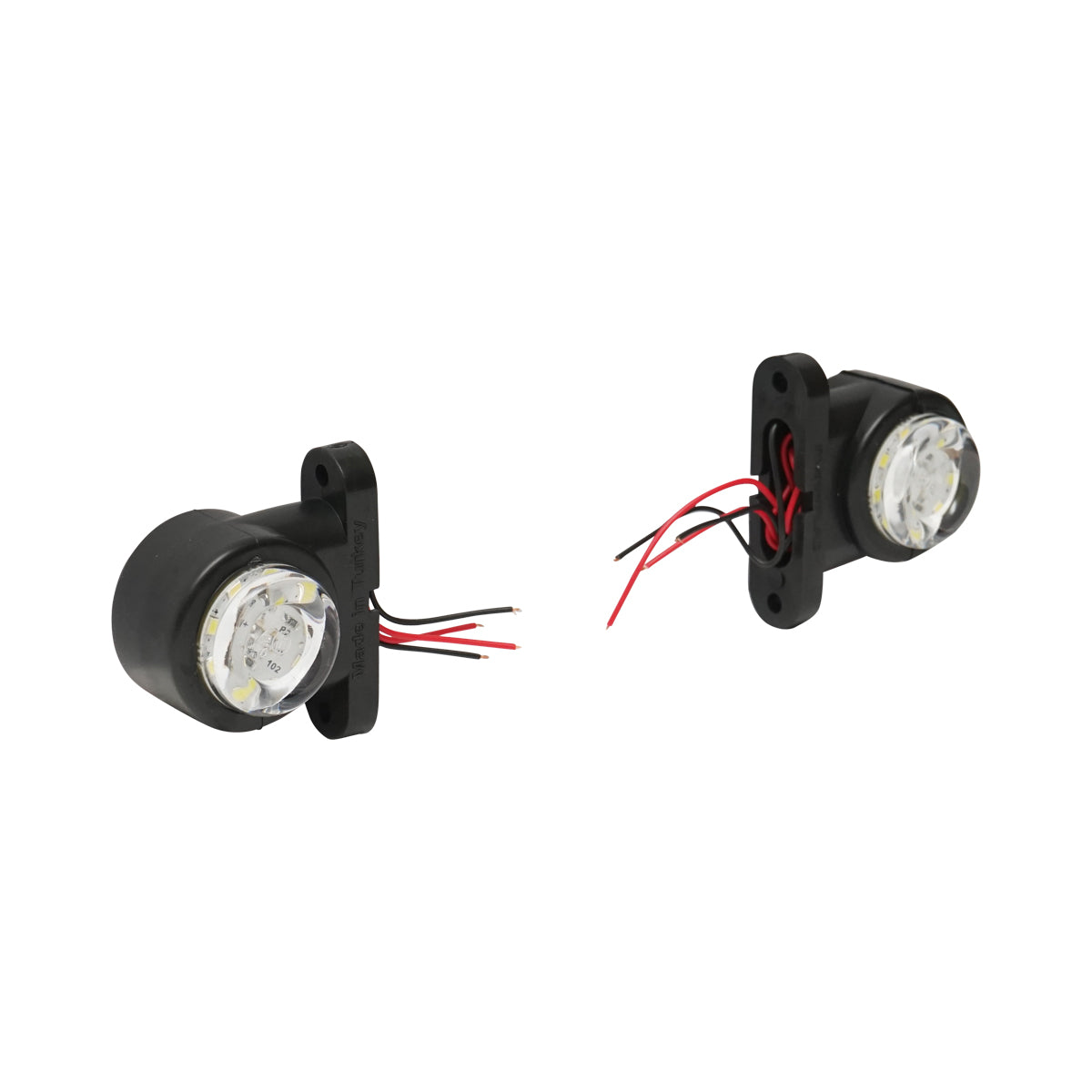 Lampada laterale  con LED, 12-24V, rosso-bianco, FR0102 Breckner Germany