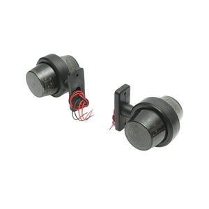 Lampada laterale  con LED, 12-24V, rosso-gialla, FR0117 Breckner Germany.