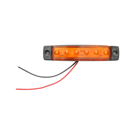 Lampada laterale  LED gialla, 12V-24V, FR0172, Breckner Germany.