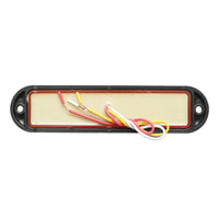 Lampada laterale  LED, 12V-24V, gialla, 4 funzioni, 155x37 mm, con cornice nera, Breckner Germany