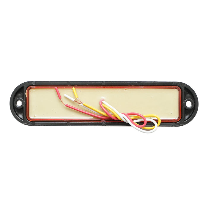 Lampada laterale  LED, 12V-24V, gialla, 4 funzioni, 155x37 mm, con cornice nera, Breckner Germany