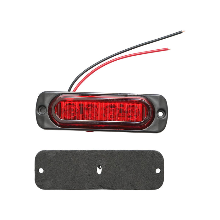 Lampada laterale  LED, 12V-24V, rossa, FR1271, Breckner Germany