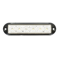 Lampada laterale  LED, bianca, 12V-24V, 155x37 mm, con cornice nera, Breckner Germany