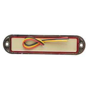 Lampada laterale  slim bianca cromata con LED, 12-24V, gialla, Breckner Germany, modello FR1286CR