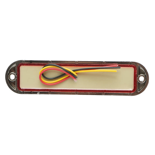 Lampada laterale  slim bianca cromata con LED, 12-24V, gialla, Breckner Germany, modello FR1286CR