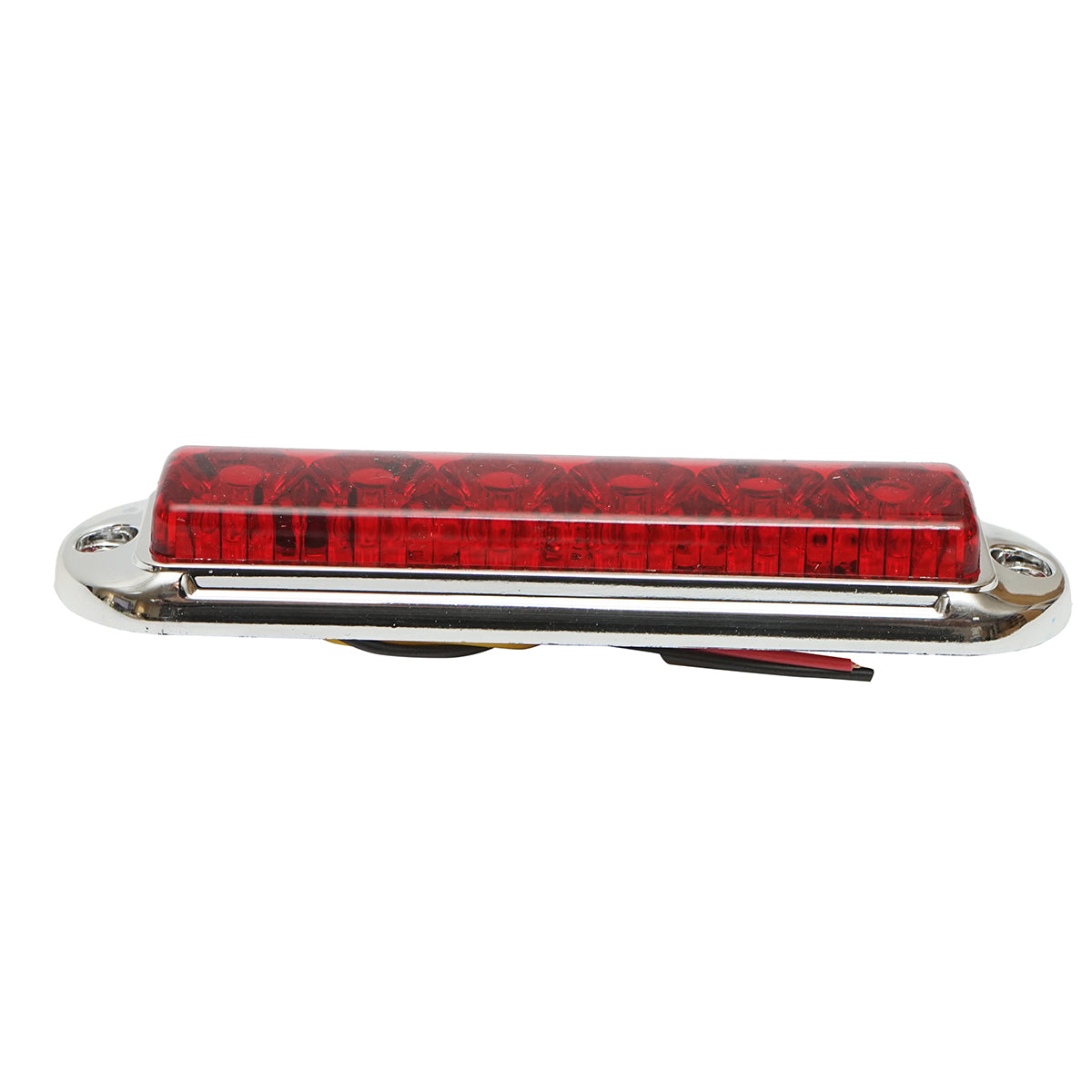 Lampada laterale  slim bianca cromata con LED, 12-24V, gialla, Breckner Germany, modello FR1286CR