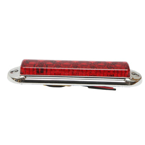 Lampada laterale  slim bianca cromata con LED, 12-24V, gialla, Breckner Germany, modello FR1286CR