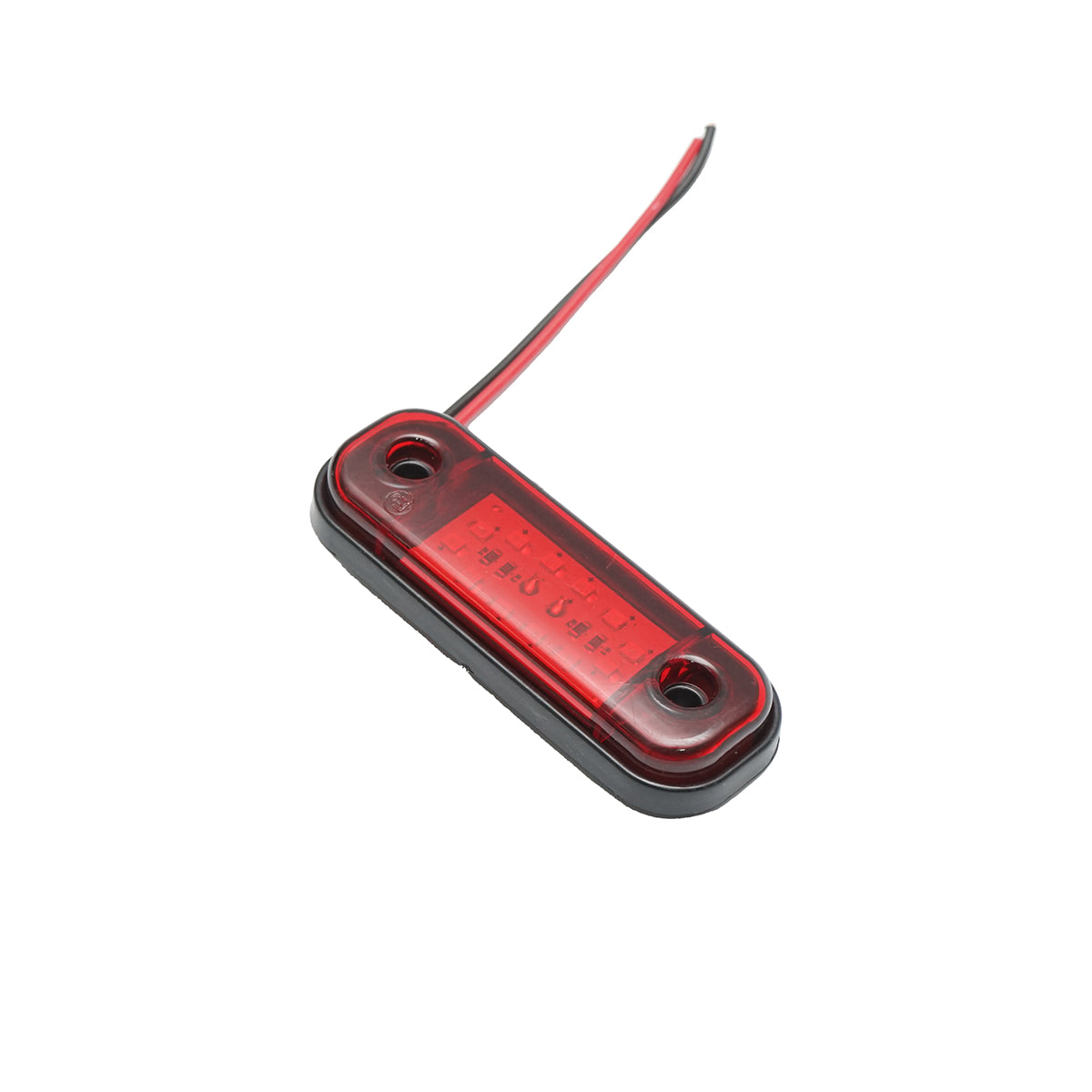 Lampada laterale  slim con LED rossa, 12V-24V, FR0175, Breckner Germany