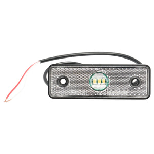 Lampada laterale bianca con LED, 24V.