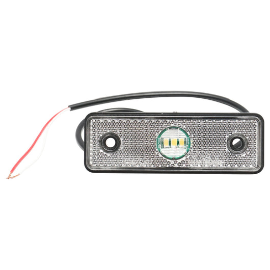 Lampada laterale bianca con LED, 24V.