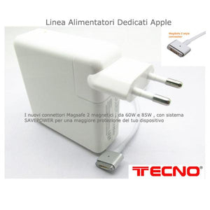 Alimentatore universale MagSafe 2 Power Adapter 60W per Apple MacBook - Input AC 60W - Output 16.5V / 3.65A