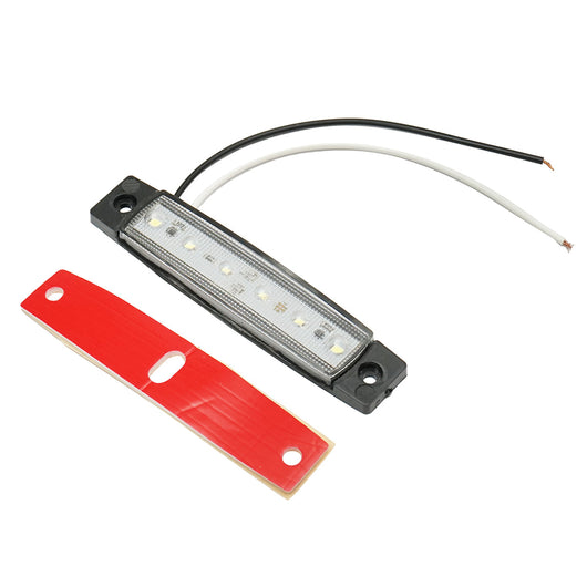 Lampada laterale con LED bianca, 12V/24V, Breckner Germany.