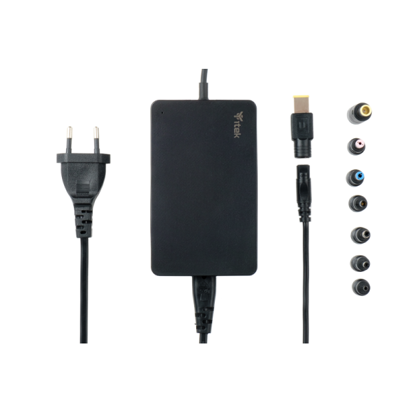 Alimentatore Universale per Notebook - 65W- 8 connettori- Slim Design