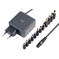 Alimentatore Universale per Notebook - 65W- Tecnologia GaN- Super Slim- 8 connettori