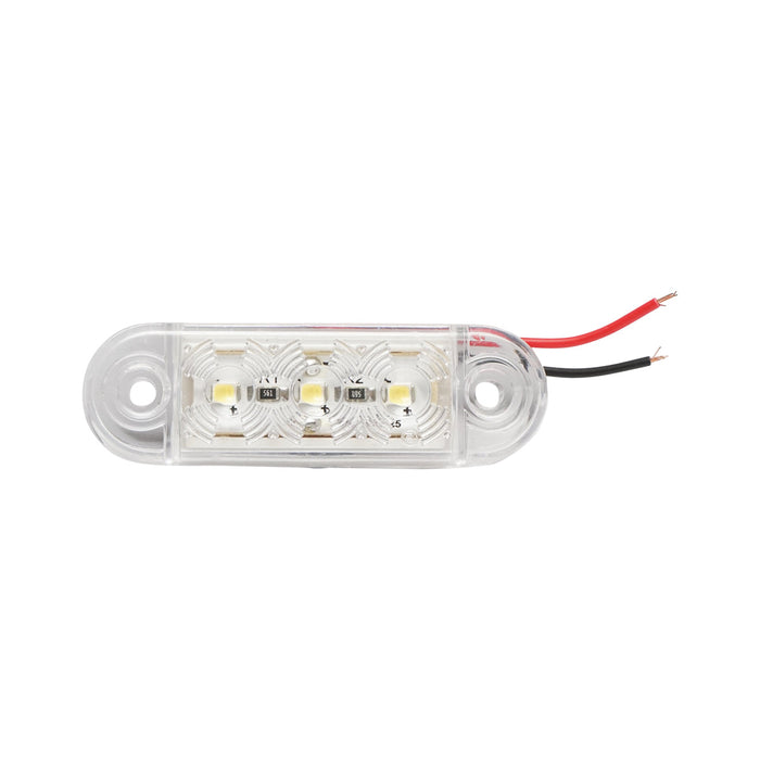 Lampada laterale con LED bianca, 12V/24V, F0171, Breckner Germany