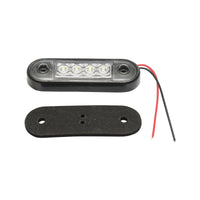 Lampada laterale con LED bianca, 12V/24V, FR0170, Breckner Germany.