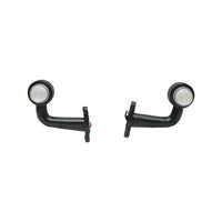 Lampada laterale con LED NEON, 12-24V, rosso-bianco, Breckner Germany