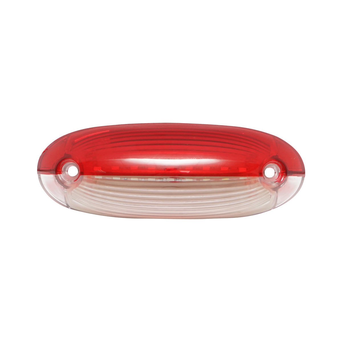 Lampada laterale con LED, 12-24V, rosso-bianca, Breckner Germany