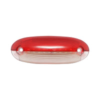 Lampada laterale con LED, 12-24V, rosso-bianca, Breckner Germany