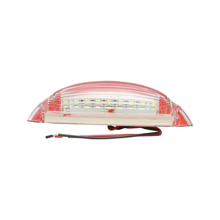 Lampada laterale con LED, 12-24V, rosso-bianca, Breckner Germany