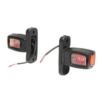 Lampada laterale con LED, 12-24V, rosso-bianco-gialla