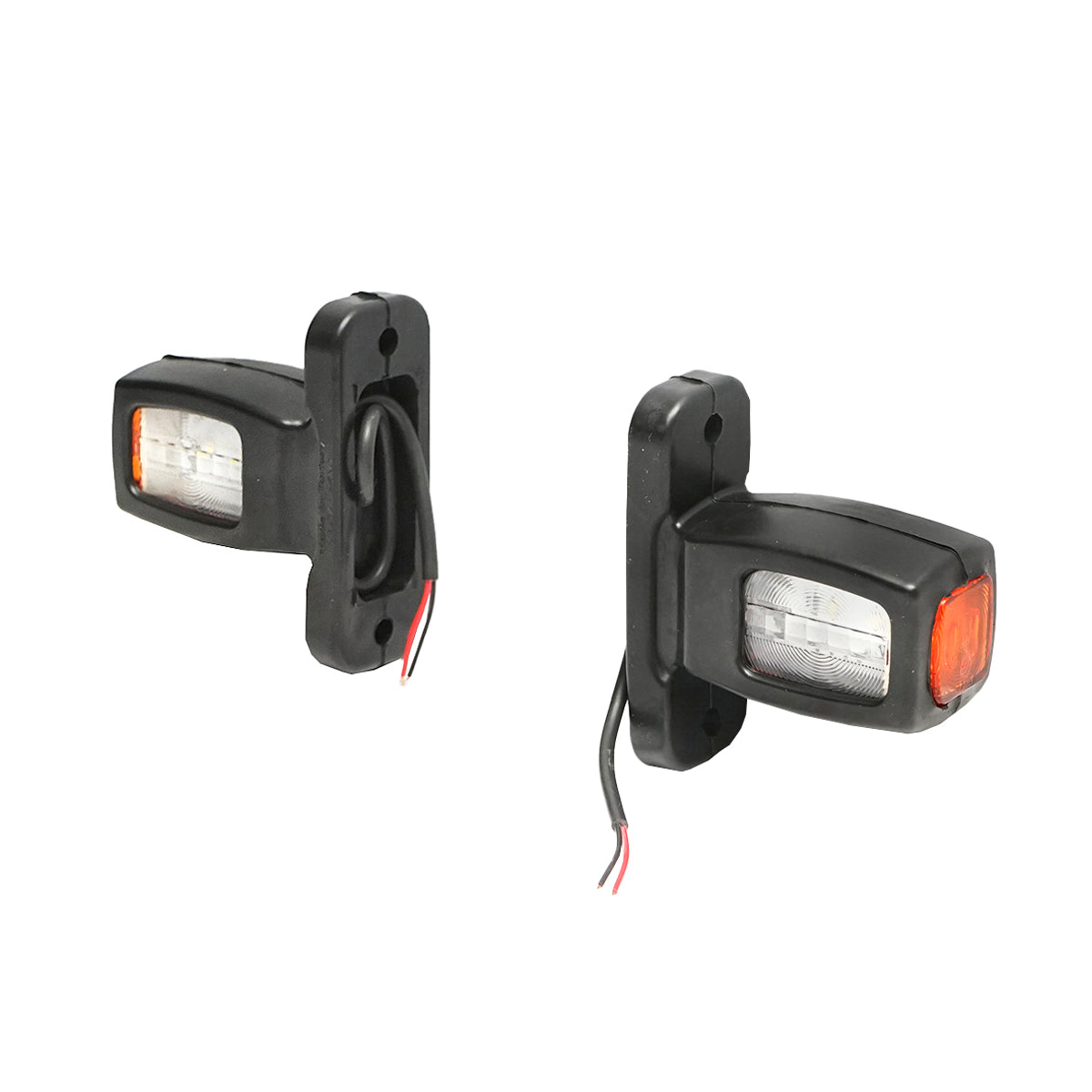 Lampada laterale con LED, 12-24V, rosso-bianco-gialla