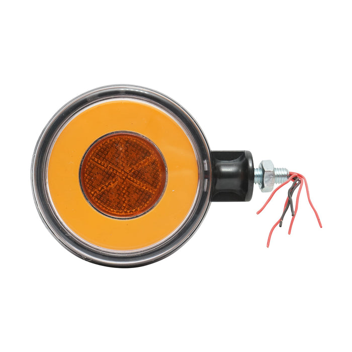 Lampada laterale con LED, 12-24V, rosso-gialla, Breckner Germany, modello FR0332RY.