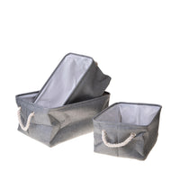Set 3 Contenitori in Tessuto 45 cm
