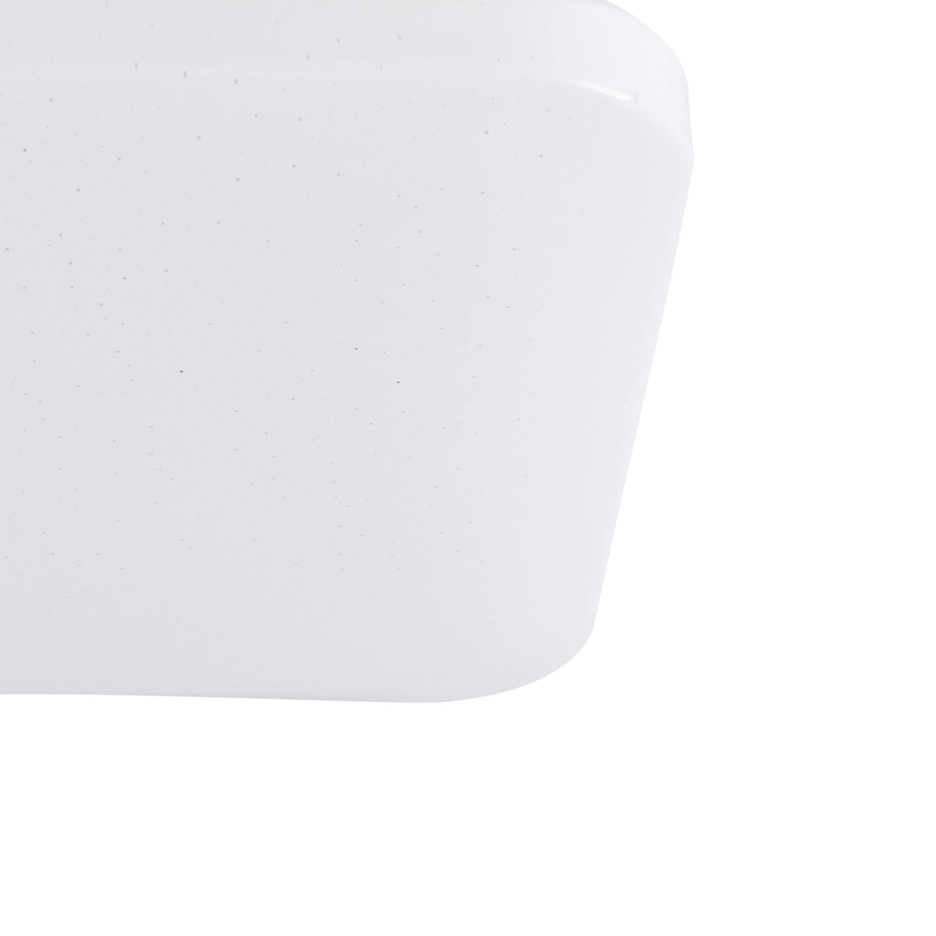 Plafoniera Moderna Frania-S Acciaio Bianco Luce Led Integrato 14,6W