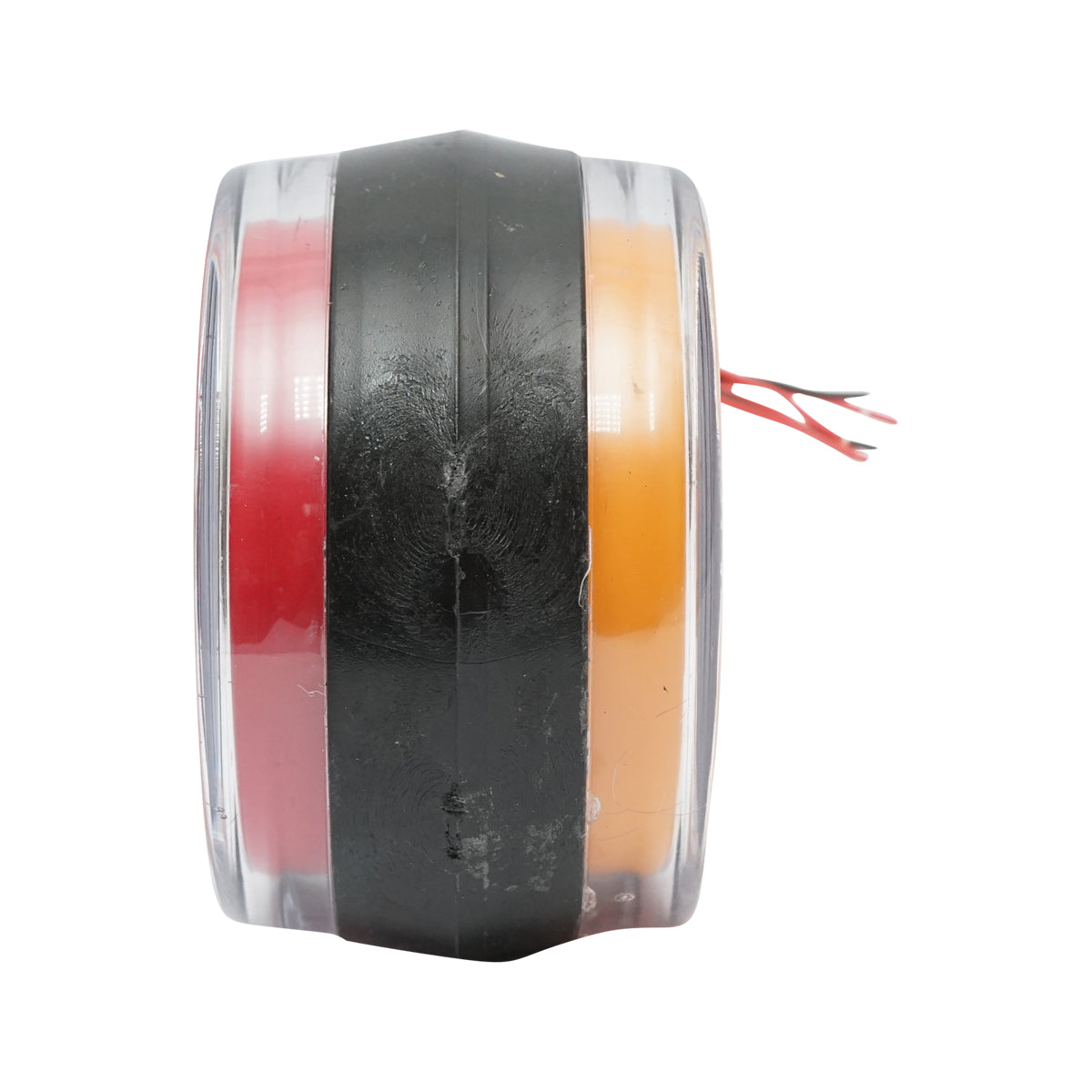 Lampada laterale con LED, 12-24V, rosso-gialla, Breckner Germany, modello FR0332RY.