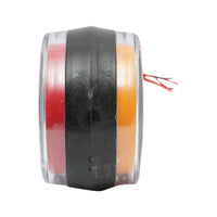 Lampada laterale con LED, 12-24V, rosso-gialla, Breckner Germany, modello FR0332RY.