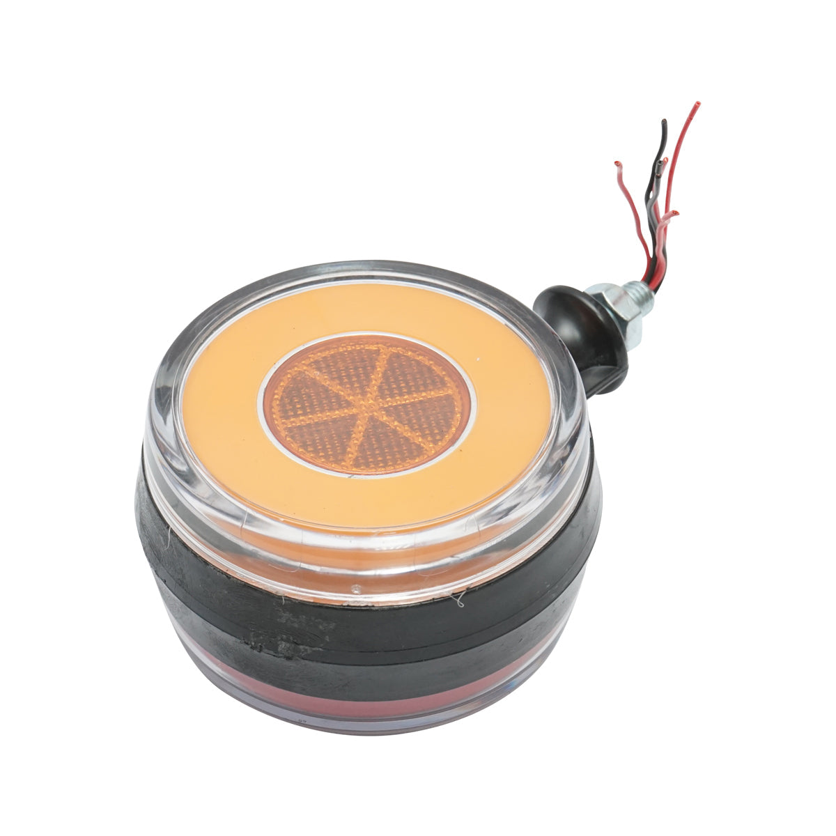 Lampada laterale con LED, 12-24V, rosso-gialla, Breckner Germany, modello FR0332RY.